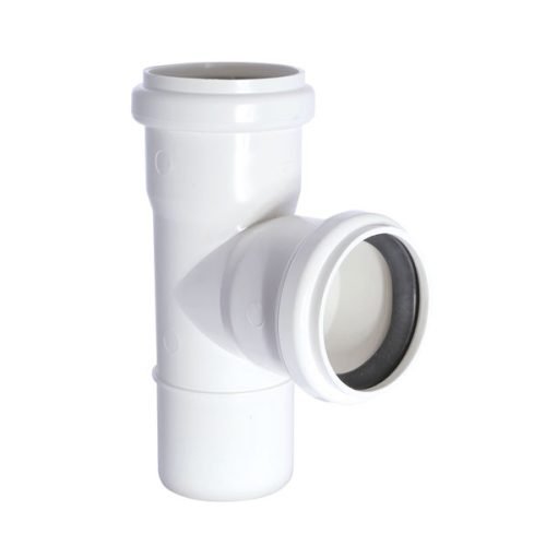 TEE SANITARIO BLANCO - 40 x 40mm
