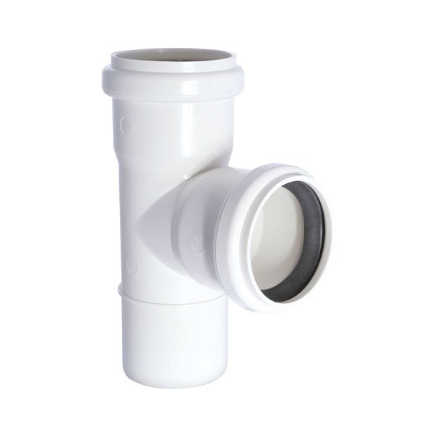 TEE SANITARIO BLANCO - 75 x 75mm