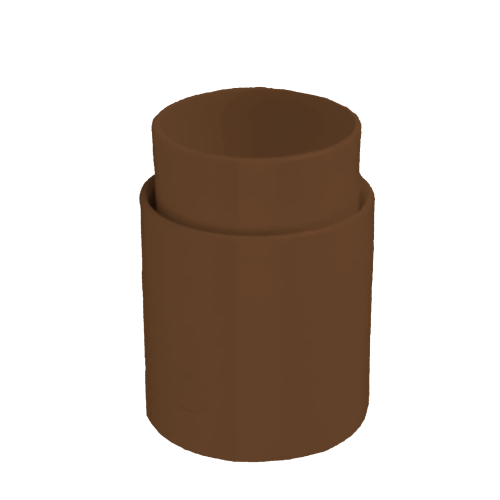 COPLA BAJADA 80mm MARRÓN