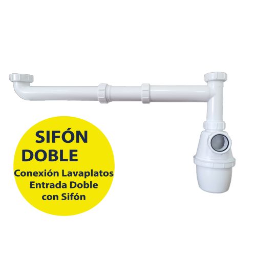 img sh CONEXIÓN LAVAPLATOS DOBLE CON SIFÓN