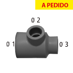 PPR FT TEE RED 20 x 25 x 20 N  A PEDIDO